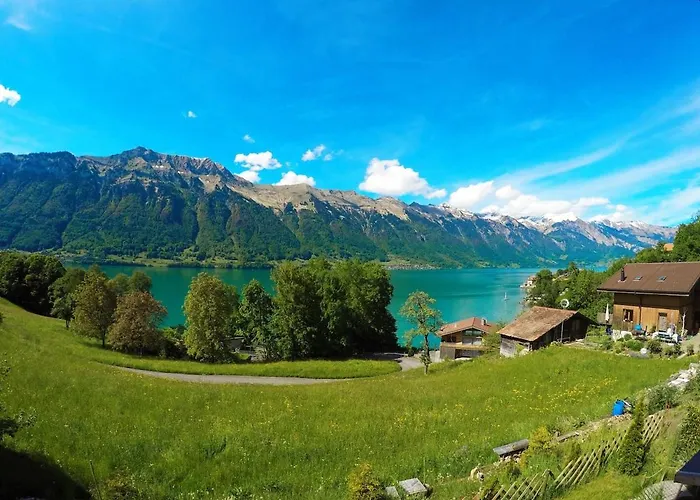 Log Near Interlaken With Panoramic View Tatil Evi Iseltwald