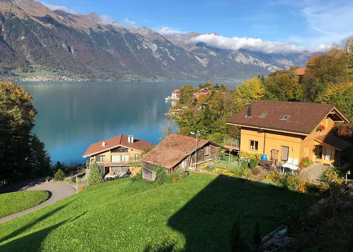 Log Near Interlaken With Panoramic View Ferienhaus Iseltwald