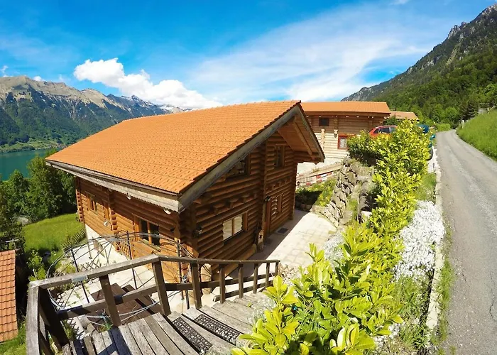 Log Near Interlaken With Panoramic View * 이젤발트